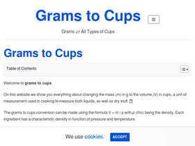 'gramstocups.net' screenshot