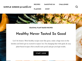 'simplegreensmoothies.com' screenshot