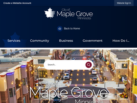 'maplegrovemn.gov' screenshot
