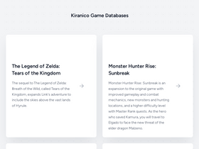 'kiranico.com' screenshot