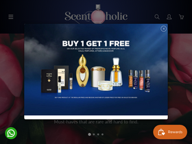 scentoholic.com homepage screenshot
