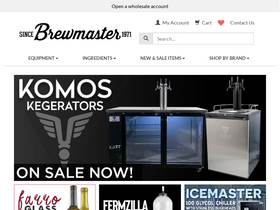 'brewmasterwholesale.com' screenshot