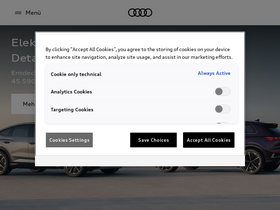 'audi.at' screenshot