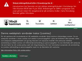 'vaxjo.se' screenshot