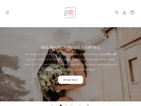 lulabridal.com homepage screenshot