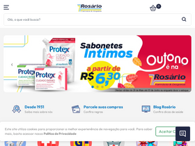 'farmaciarosario.com.br' screenshot