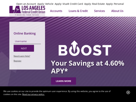 'lafcu.org' screenshot