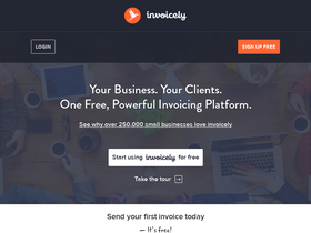 'invoicely.com' screenshot