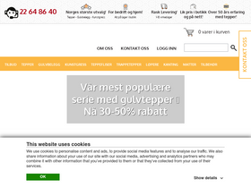 'teppeabo.no' screenshot