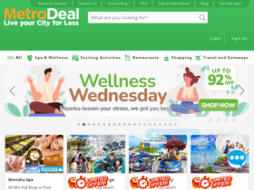 'metrodeal.com' screenshot