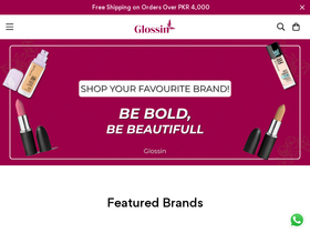 glossin.store homepage screenshot