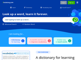 'vocabulary.com' screenshot