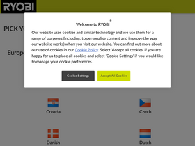 'cz.ryobitools.eu' screenshot