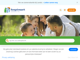 'bungalowparkoverzicht.nl' screenshot