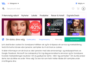 'letsdeal.no' screenshot