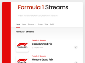 'formula1streams.net' screenshot