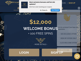 'diamondreels.com' screenshot