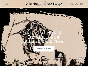 'a7xworld.com' screenshot