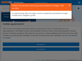 'eiendomspriser.no' screenshot