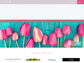 tulipslovelashes.com homepage screenshot