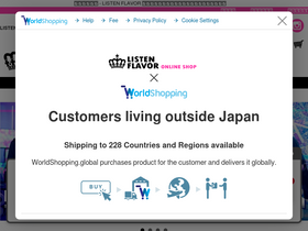 'listenflavor.com' screenshot