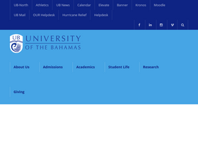 'ub.edu.bs' screenshot