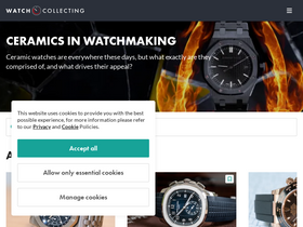'watchcollecting.com' screenshot