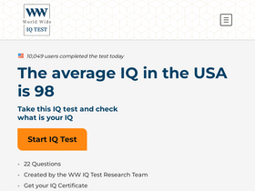 'wwiqtest.com' screenshot