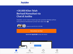 'justika.com' screenshot