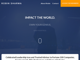 'robinsharma.com' screenshot