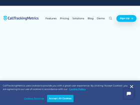 'calltrackingmetrics.com' screenshot