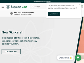 'supremecbd.uk' screenshot