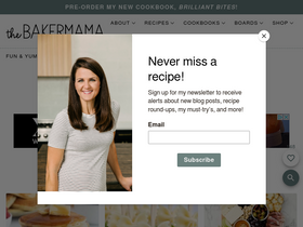 'thebakermama.com' screenshot