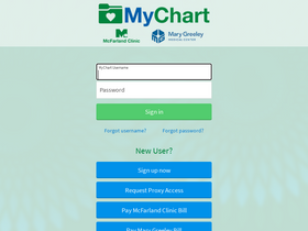 'mychartiowa.com' screenshot