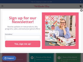 'fatquartershop.com' screenshot