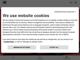 'fiat.co.uk' screenshot