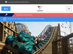 'themeparks.com.au' screenshot