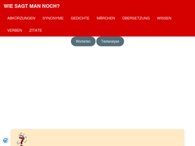 'wie-sagt-man-noch.de' screenshot