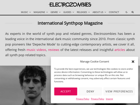 'electrozombies.com' screenshot