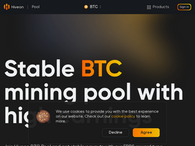 'hiveon.net' screenshot