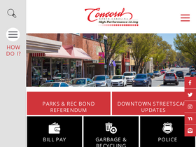 'concordnc.gov' screenshot