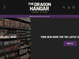 dragonhangar.com.au homepage screenshot