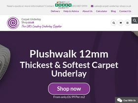 'carpet-underlay-shop.co.uk' screenshot