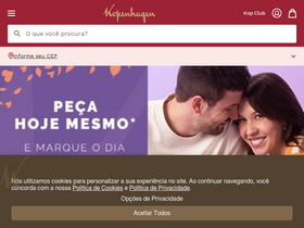 'kopenhagen.com.br' screenshot