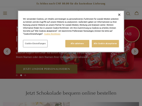 'lindt.ch' screenshot