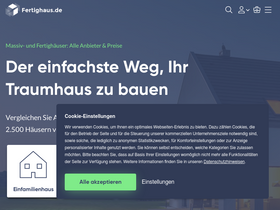 'fertighaus.de' screenshot