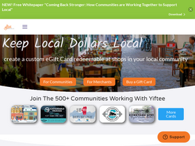 'yiftee.com' screenshot