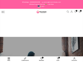 Mommbaby homepage screenshot
