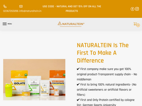 'naturaltein.in' screenshot