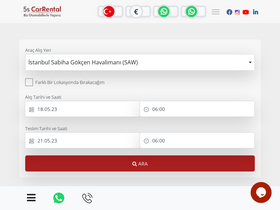 '5scarrental.com' screenshot